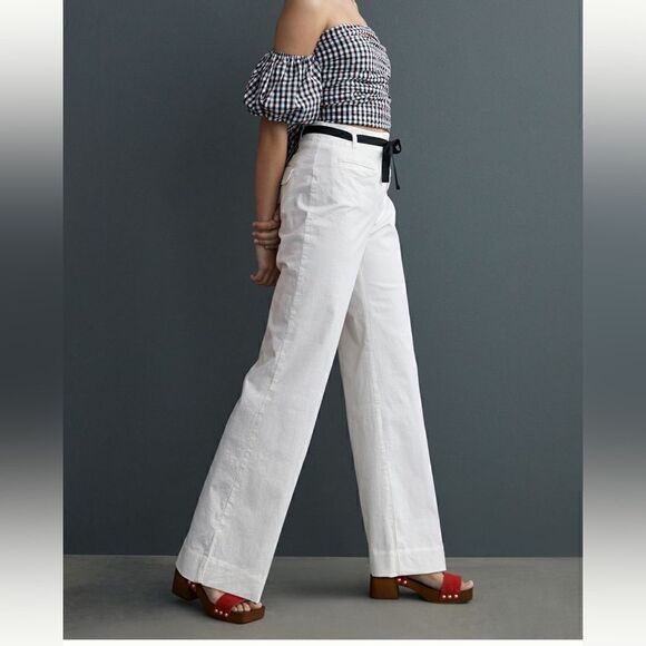 Maeve 70’s flare belted pants NWT - Picture 2 of 7